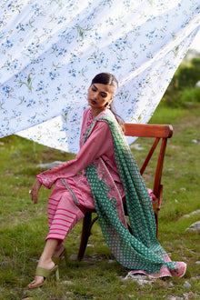 Unstitched Embroidered 3 Piece Muzlin Suit — 1000000093637 photo 6