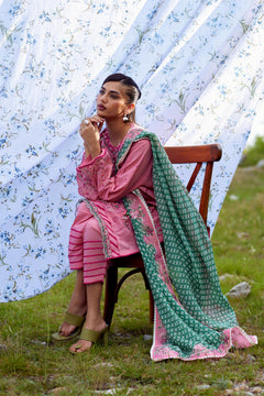 Unstitched Embroidered 3 Piece Muzlin Suit — 1000000093637 photo 8