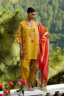 Unstitched Embroidered 3 Piece Muzlin Suit — 1000000093640 photo 1