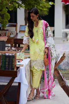 Unstitched Embroidered 3 Piece Muzlin Suit — 1000000093647 photo 2
