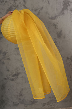 Gota Nur Dupatta — S26F7105-Dafodil Yellow-One Size photo 2