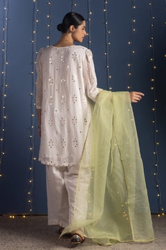 Gold Light Dupatta — S26F7106-Mint Green-One Size photo 1