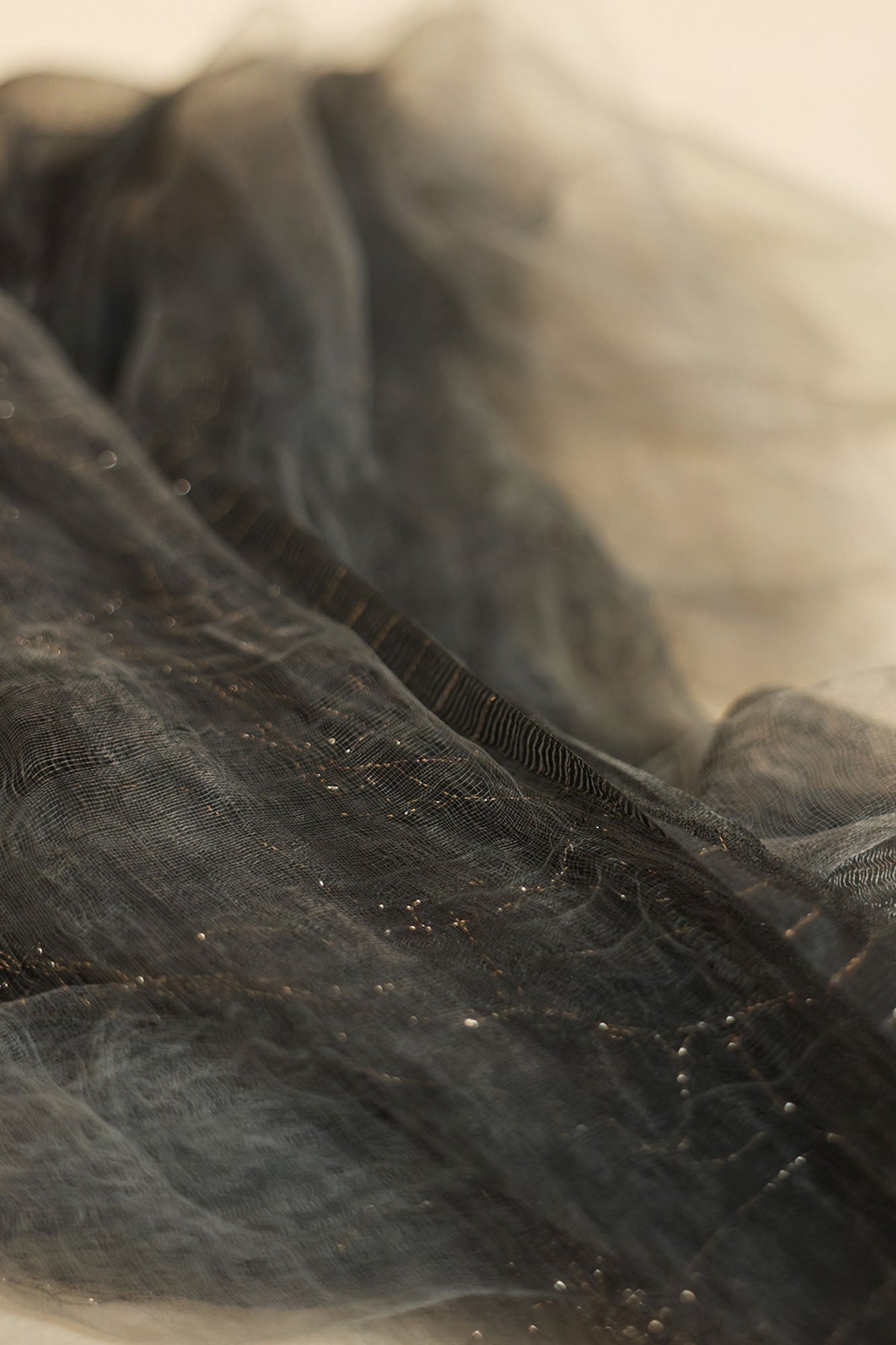 Stardust Dupatta — W26W3229-Charcoal Grey-One Size photo 2