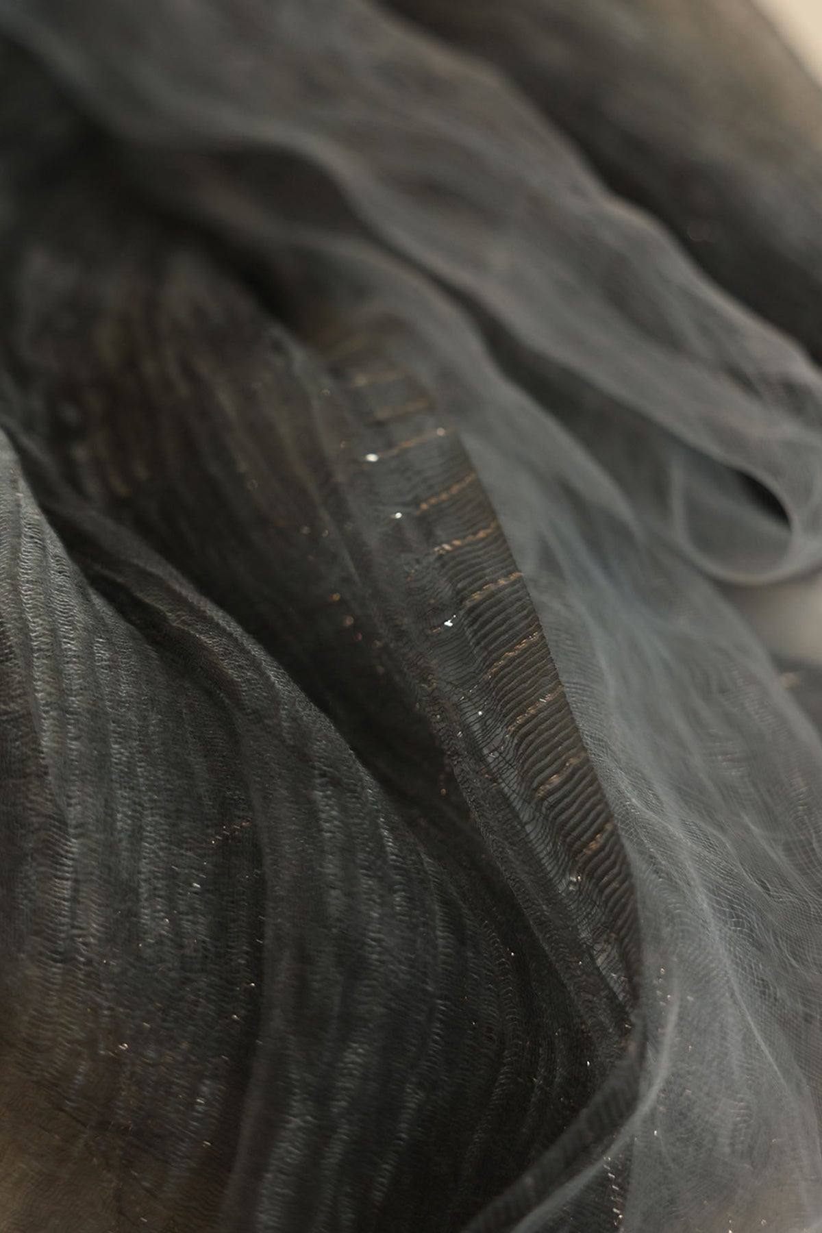 Stardust Dupatta — W26W3229-Charcoal Grey-One Size photo 4