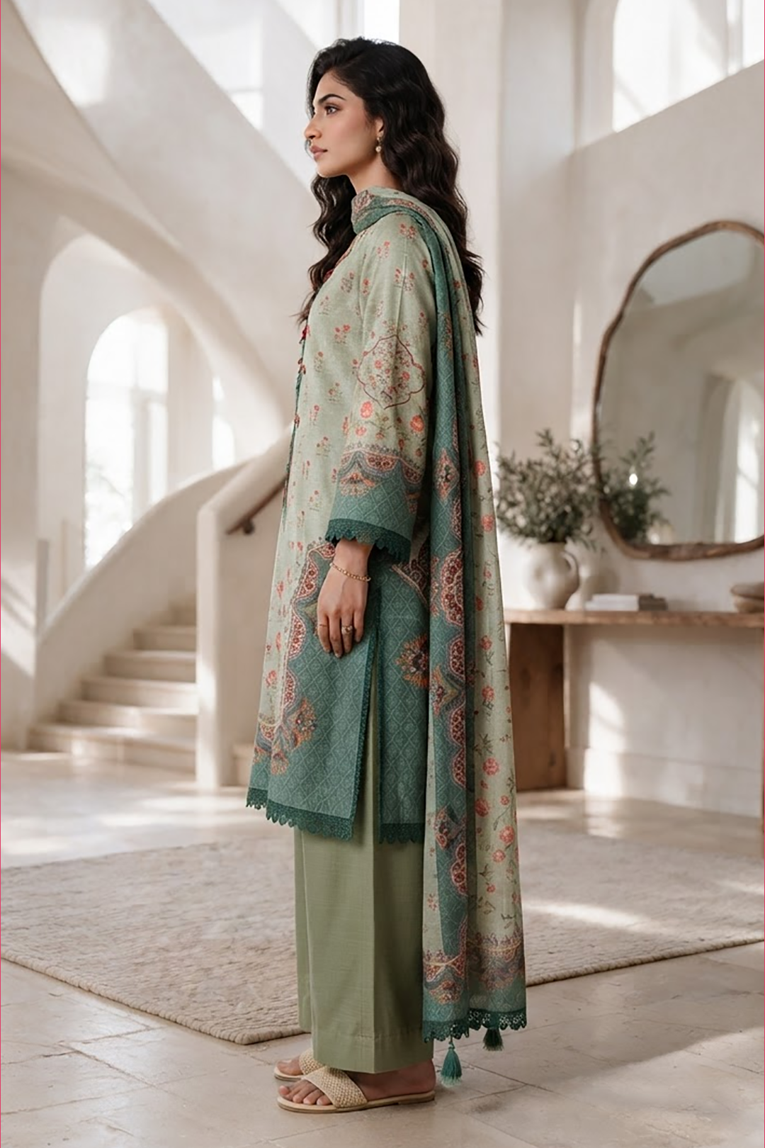 Shirt Shalwar Dupatta - 0300 photo 7