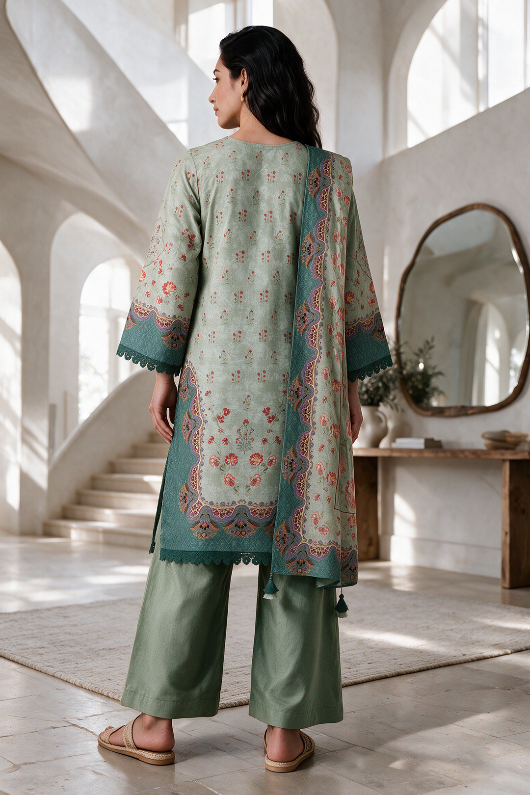 Shirt Shalwar Dupatta - 0300 photo 8
