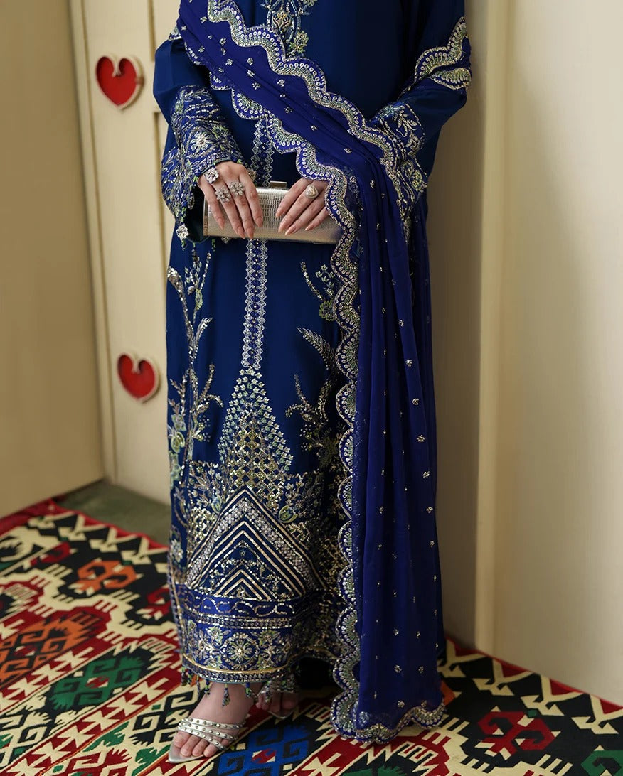 Formals - Roheenaz - Mah-e-Noor Silk 26 - RUNES#103 - Husn Ara photo 4