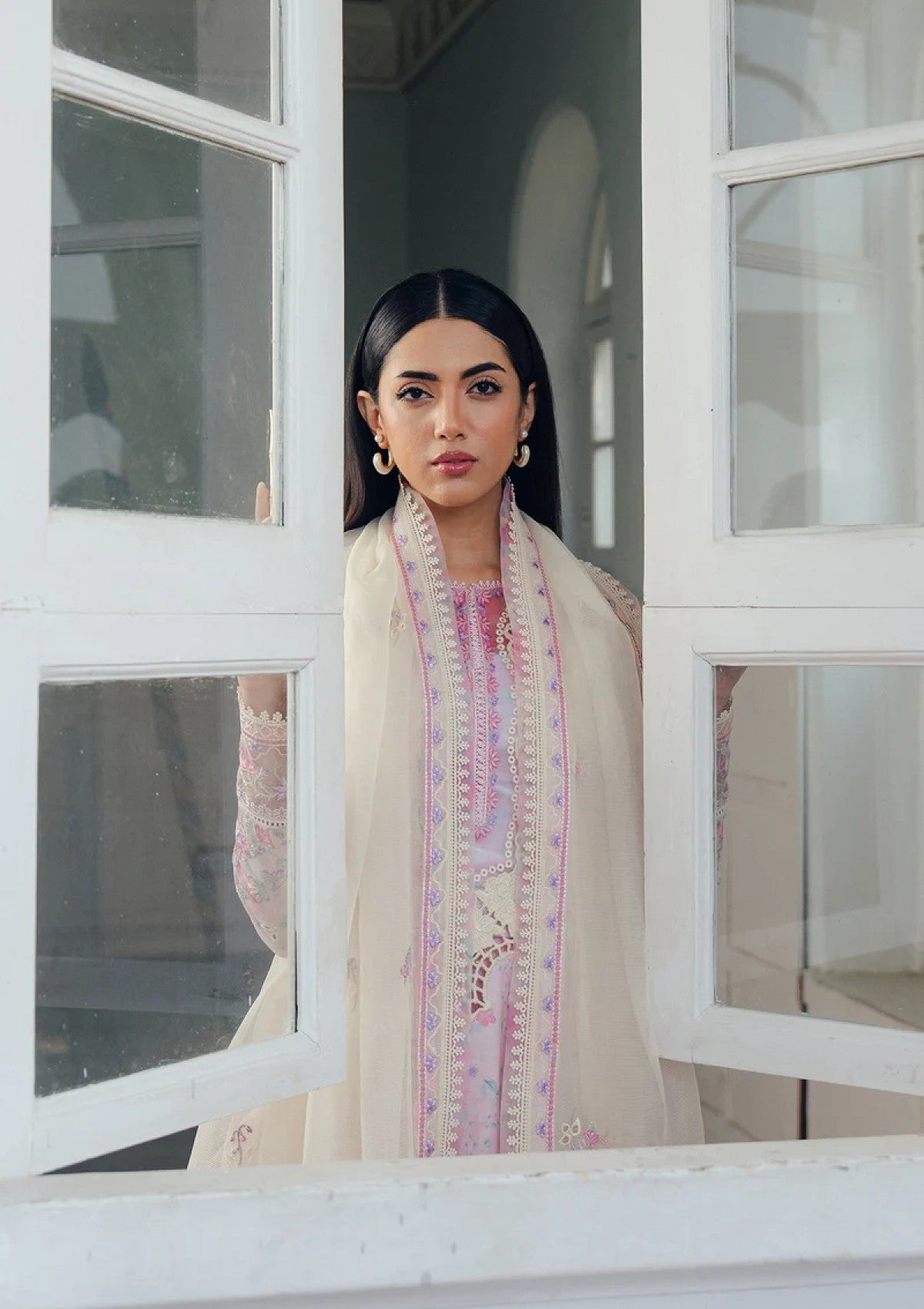 Lawn - Afrozeh - Daybreak - Printed Kari 26 - FWU#0012 - SKYDUST photo 3