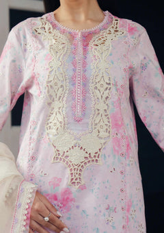 Lawn - Afrozeh - Daybreak - Printed Kari 26 - FWU#0012 - SKYDUST photo 4