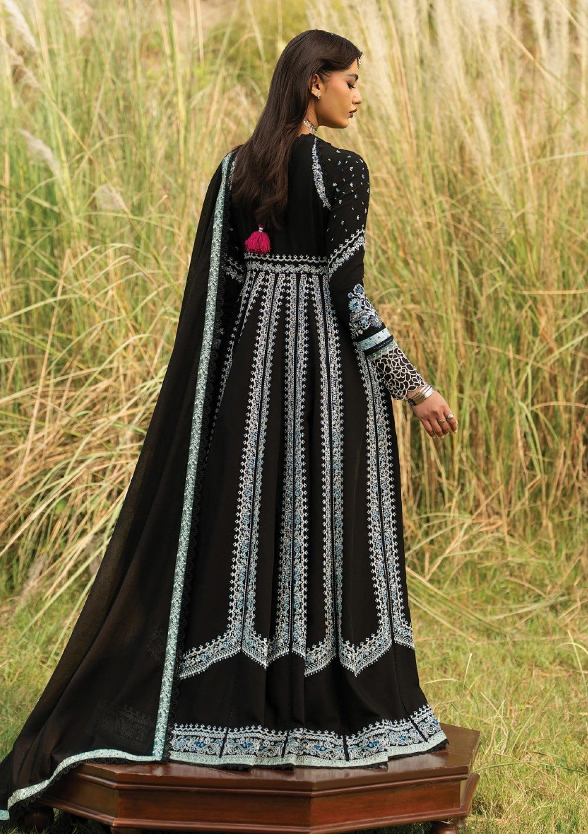 Winter - Afrozeh - Sukhan Unstitched 26 - FWO1252 - FIRAASAT photo 2