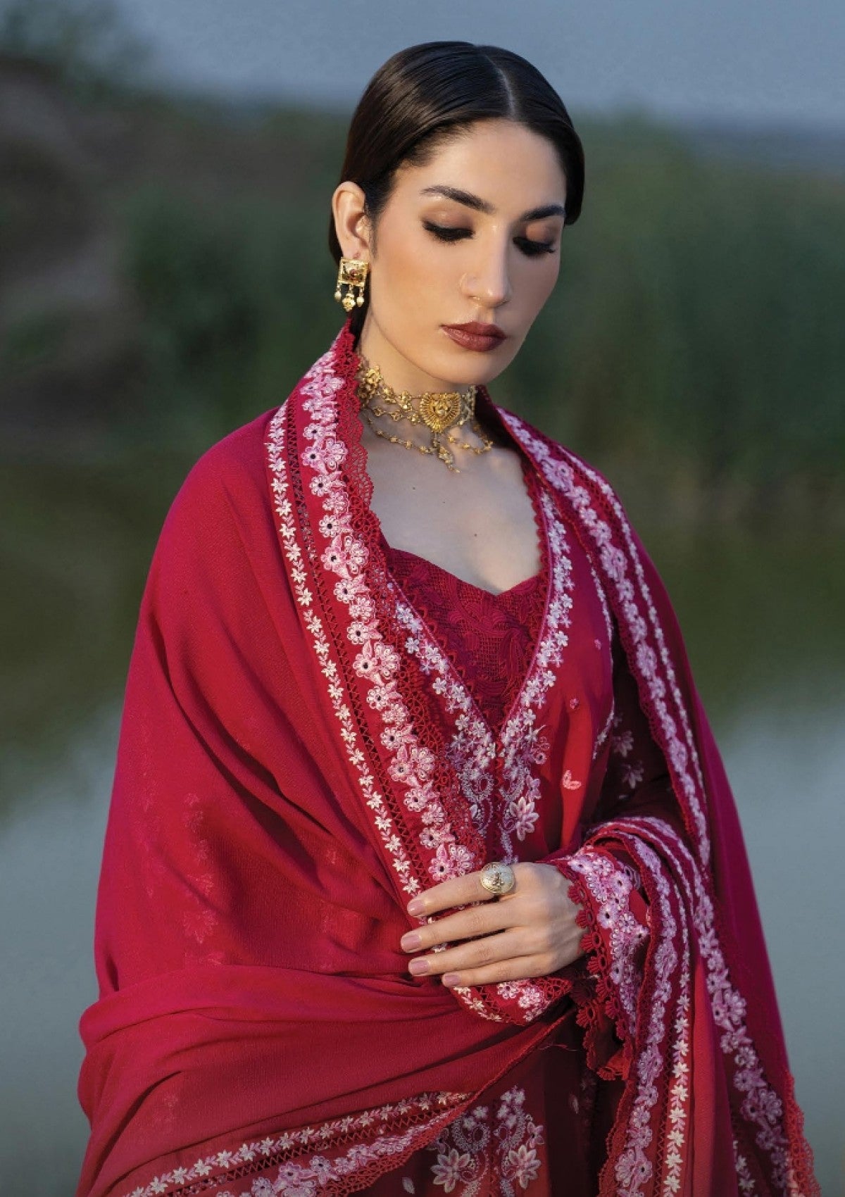 Winter - Afrozeh - Sukhan Unstitched 26 - FWO1257 - KHWAABGAH photo 3