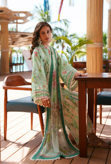 AJR Couture Eliya APC-26-108 mint green printed Chikankari unstitched lawn official photo 7