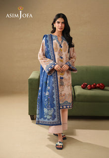 Asim Jofa AJUBC-05 Light Peach printed lawn - view 1