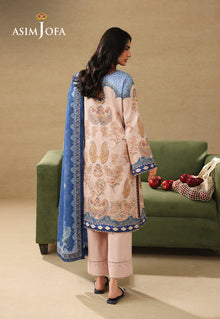 Asim Jofa AJUBC-05 Light Peach printed lawn - view 2