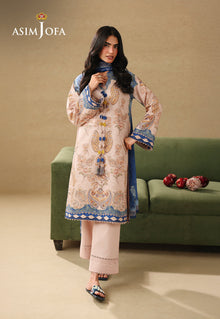 Asim Jofa AJUBC-05 Light Peach printed lawn - view 4