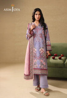 Asim Jofa AJUBC-06 Lilac printed lawn - view 1