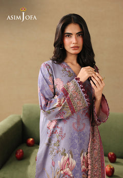 Asim Jofa AJUBC-06 Lilac printed lawn - view 4