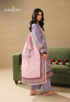 Asim Jofa AJUBC-06 Lilac printed lawn - view 5