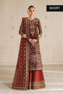 Baroque Chantelle Vol 14 CH14-07 maroon chiffon formal unstitched collection photograph 3