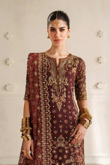 Baroque Chantelle Vol 14 CH14-07 maroon chiffon formal unstitched collection photograph 6