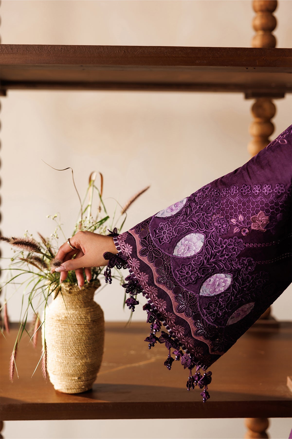 Baroque Eid Lawn 2026 EL26-D02 Purple outfit photo 5