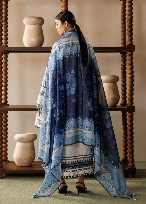 Baroque EL26-D06 embroidered lawn outfit, second fashion view