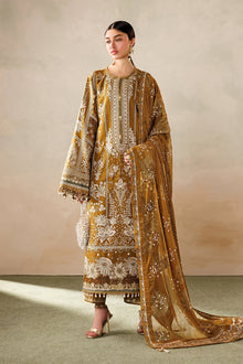 Baroque official EL26-D07 embroidered lawn festival front look
