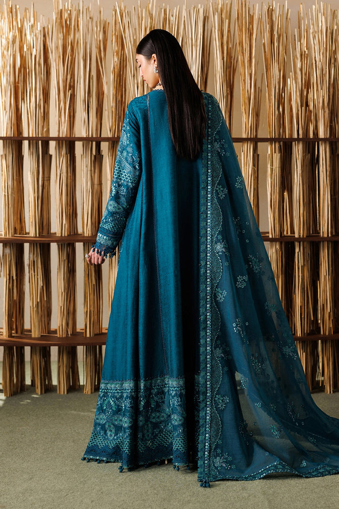 Baroque Eid Lawn 2026 - EL26-D04 Teal Blue Embroidered Unstitched 3-Piece