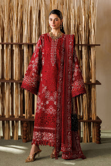 Baroque Eid Lawn EL26-D05 maroon embroidered unstitched 3-piece product gallery look 2