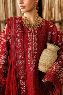 Baroque Eid Lawn EL26-D05 maroon embroidered unstitched 3-piece product gallery look 4