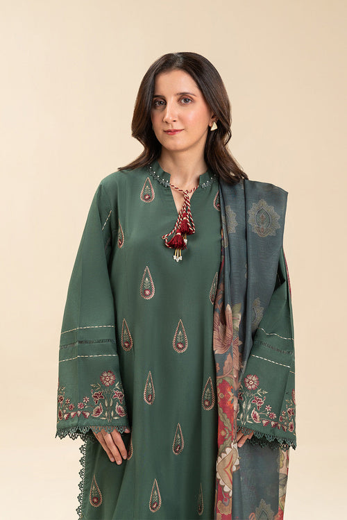 Beechtree Paisley Whisper embroidered lawn unstitched 3-piece - official view 1
