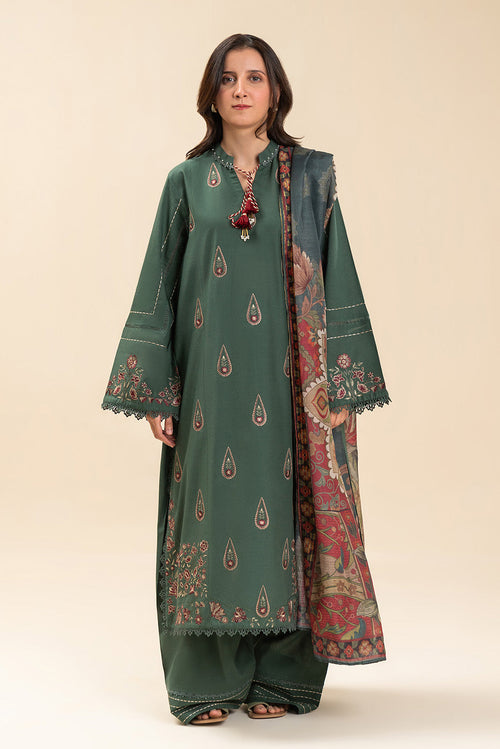 Beechtree Paisley Whisper embroidered lawn unstitched 3-piece - official view 2