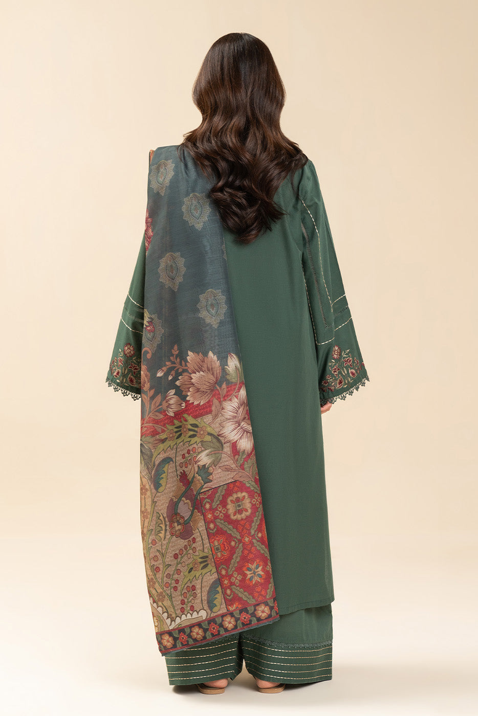 Beechtree Paisley Whisper embroidered lawn unstitched 3-piece - official view 4