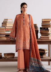 Winter - Cross Stitch - Khaddar Unstitched 25 - KAR#104 - AMBER MIRAGE, photo 1