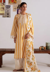 Winter - Cross Stitch - Khaddar Unstitched 25 - KAR#106 - OCHRE BLISS, photo 1
