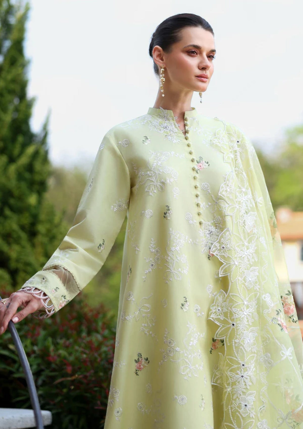 Lawn - Cross Stitch - Eid Edit-II - LWN#0206 - CITRUS LACE photo 4
