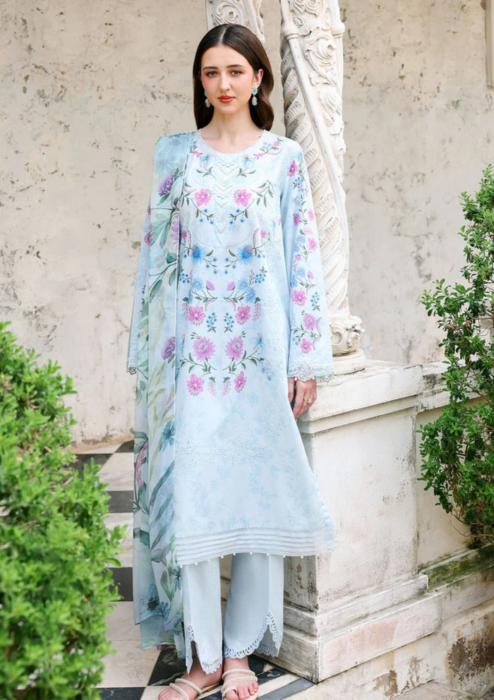 Lawn - Cross Stitch - Eid Edit-II - LWN#0213 - AQUA GLINT