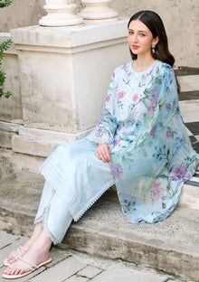 Lawn - Cross Stitch - Eid Edit-II - LWN#0213 - AQUA GLINT image 3