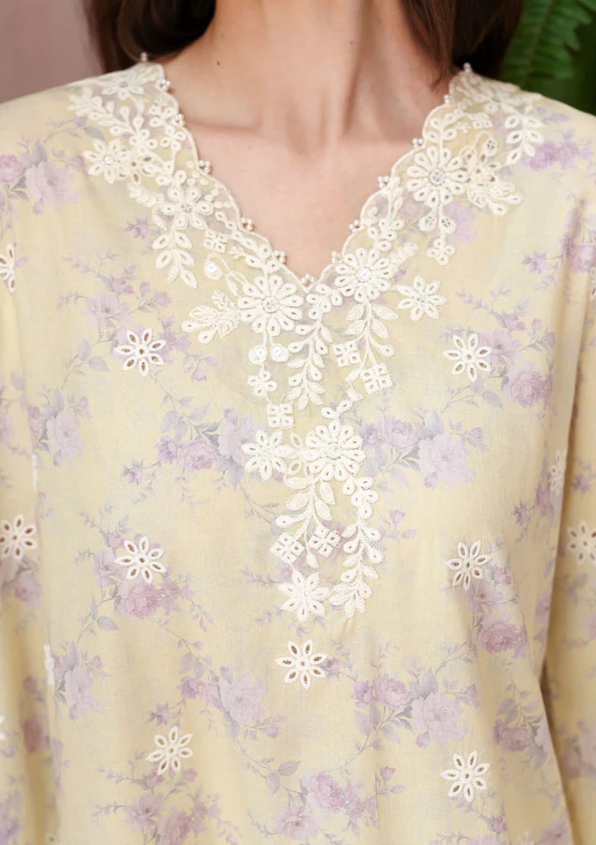 Lawn - Cross Stitch - Eid Edit-II - LWN#0219 - ORCHID FLARE photo 2