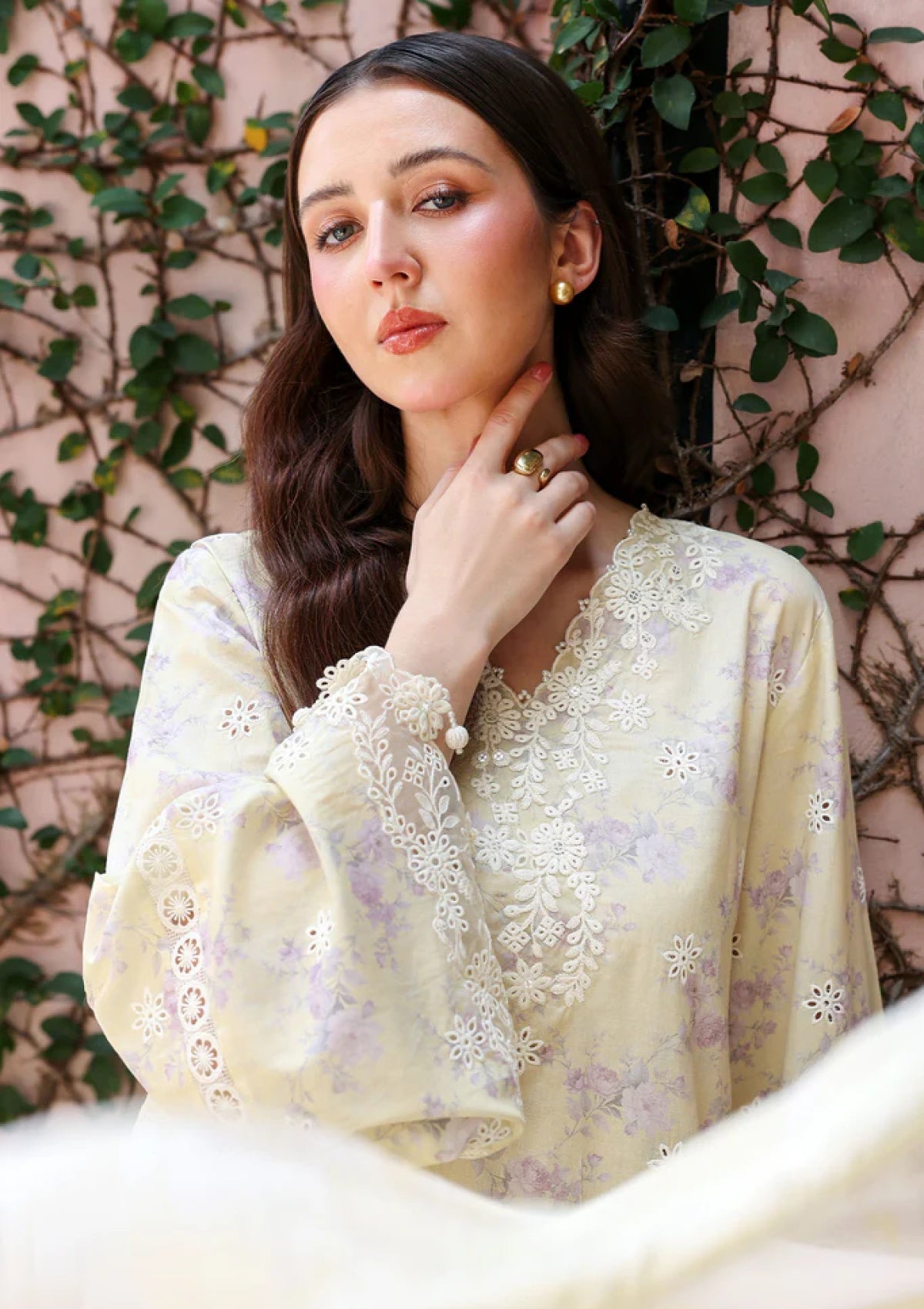 Lawn - Cross Stitch - Eid Edit-II - LWN#0219 - ORCHID FLARE photo 3