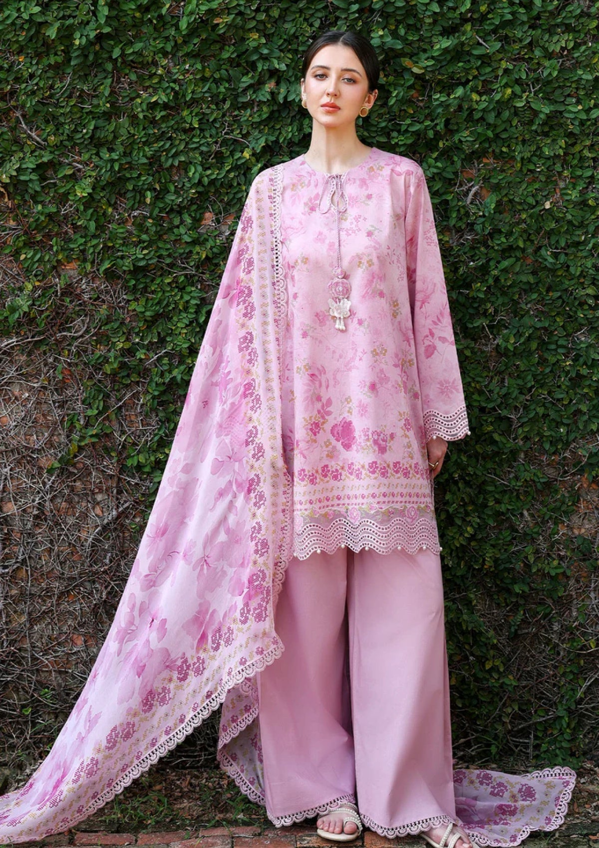 Lawn - Cross Stitch - Eid Edit-II - LWN#0223 - SPRING LILAC image 1