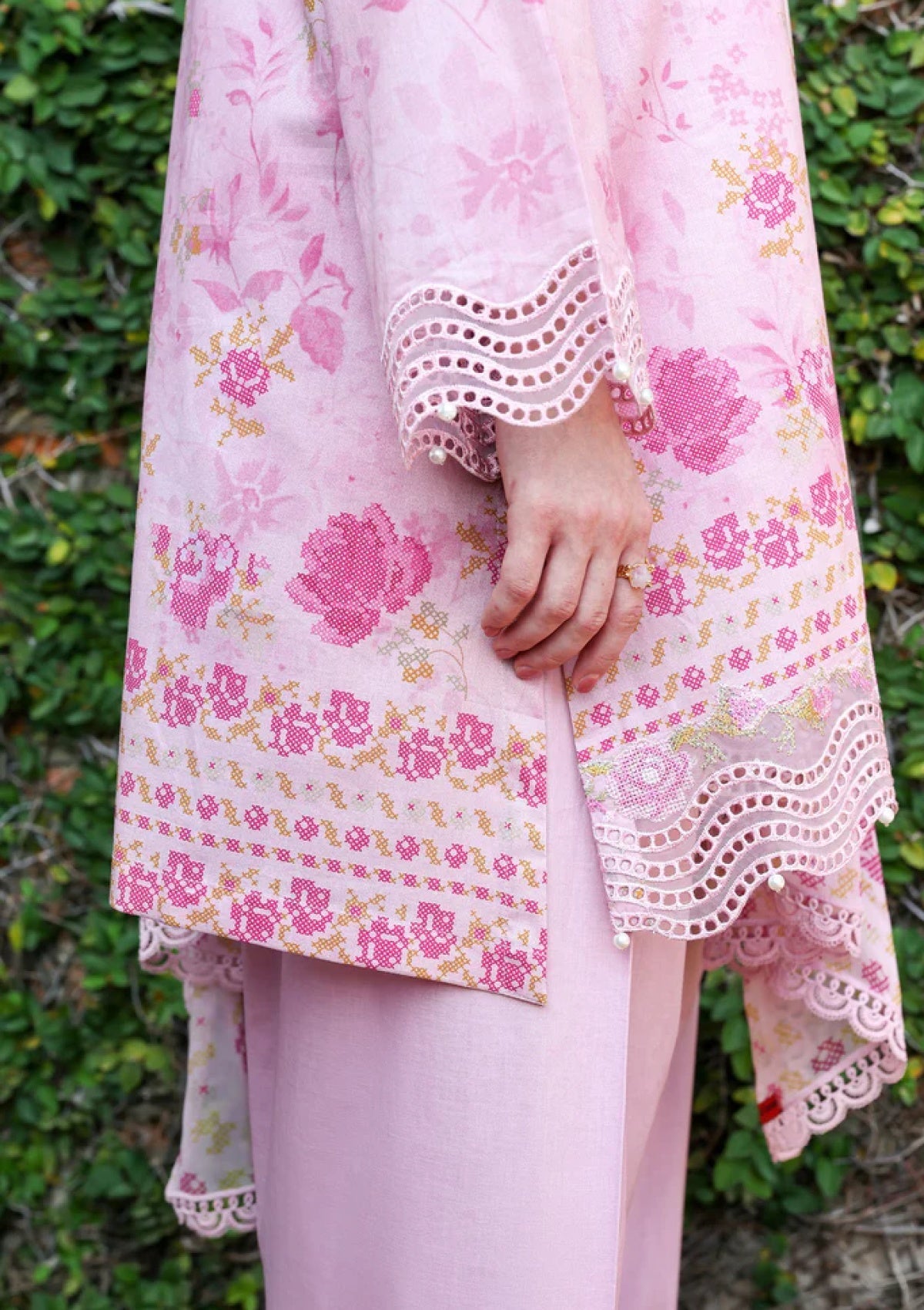 Lawn - Cross Stitch - Eid Edit-II - LWN#0223 - SPRING LILAC image 2