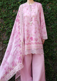 Lawn - Cross Stitch - Eid Edit-II - LWN#0223 - SPRING LILAC image 4