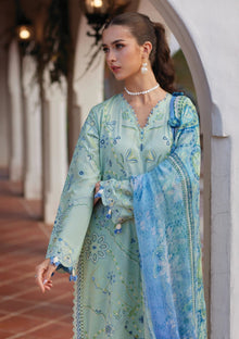 Farah Talib Aziz - Luxury Lawn Unstitched 26 - FTA#11 - Marcia Mint detail