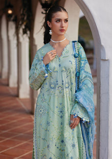 Farah Talib Aziz - Luxury Lawn Unstitched 26 - FTA#11 - Marcia Mint detail