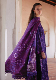 Farah Talib Aziz - Luxury Lawn Unstitched 26 - FTA#06 - Vicenta Violet additional view