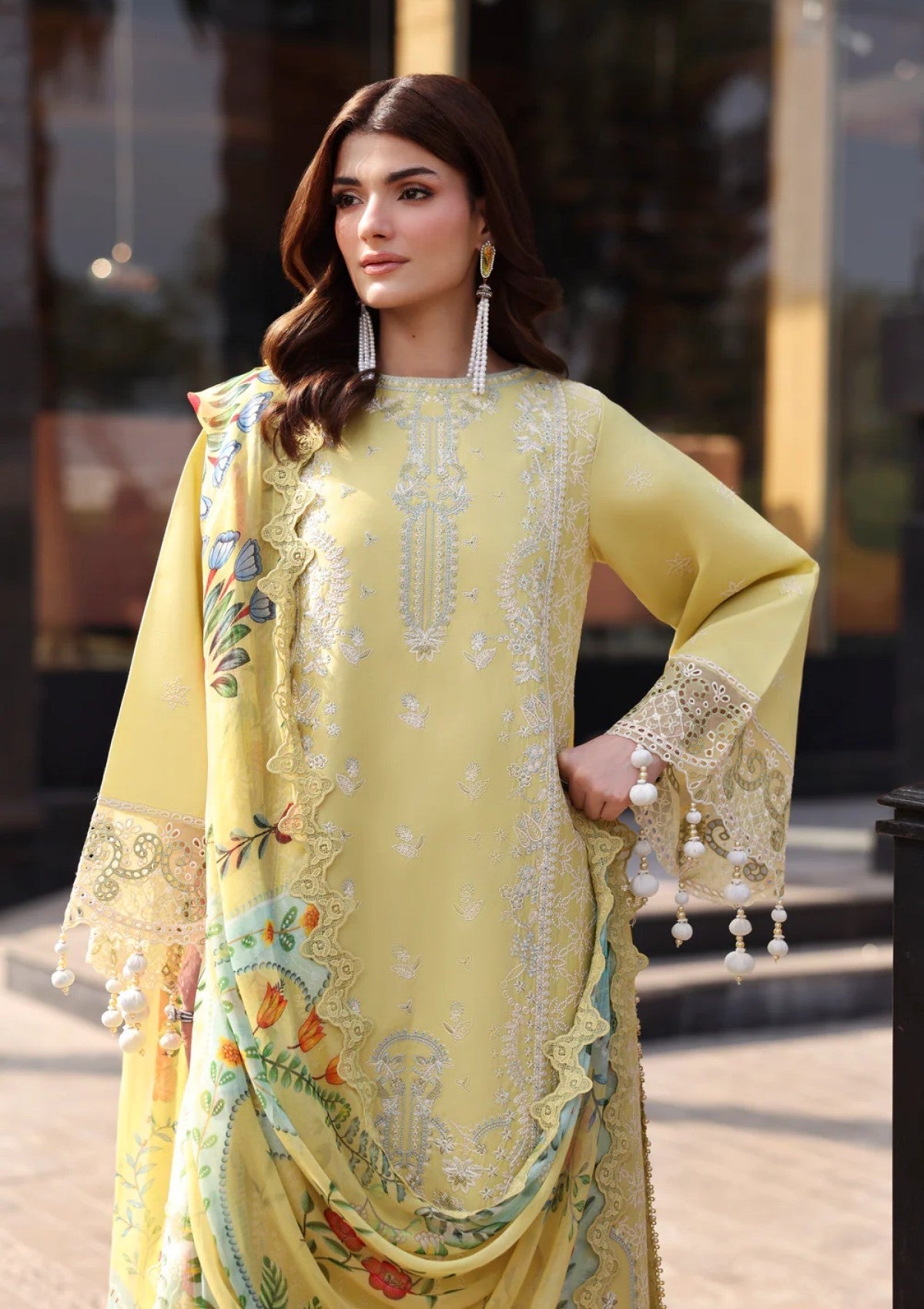 Lawn - Naqsh - The Luxe Edit 26 - D#00239 - Golden Aura photo