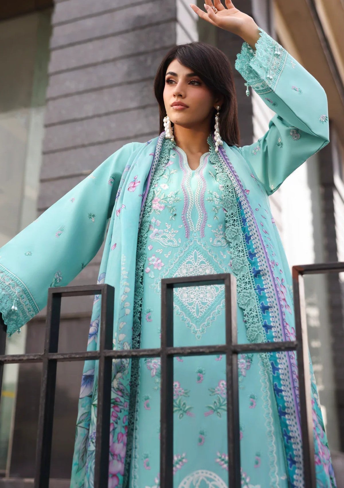 Lawn - Naqsh - The Luxe Edit 26 - D#00244 - Ocean Mist image