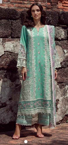 Marwat Gulmina Luxury Lawn 25 D03 Mint Green