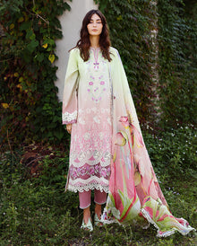 Lawn - Mushq - Solace 26 - Ombre Chikankari - MUNSS#204 - Petal Pull